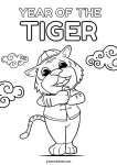 Chinese New Year Snake Coloring Page Printable
