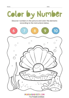 Single Digit Addition Worksheet - Single Digit Addition Color By Number for Kindergarten | Free Printable