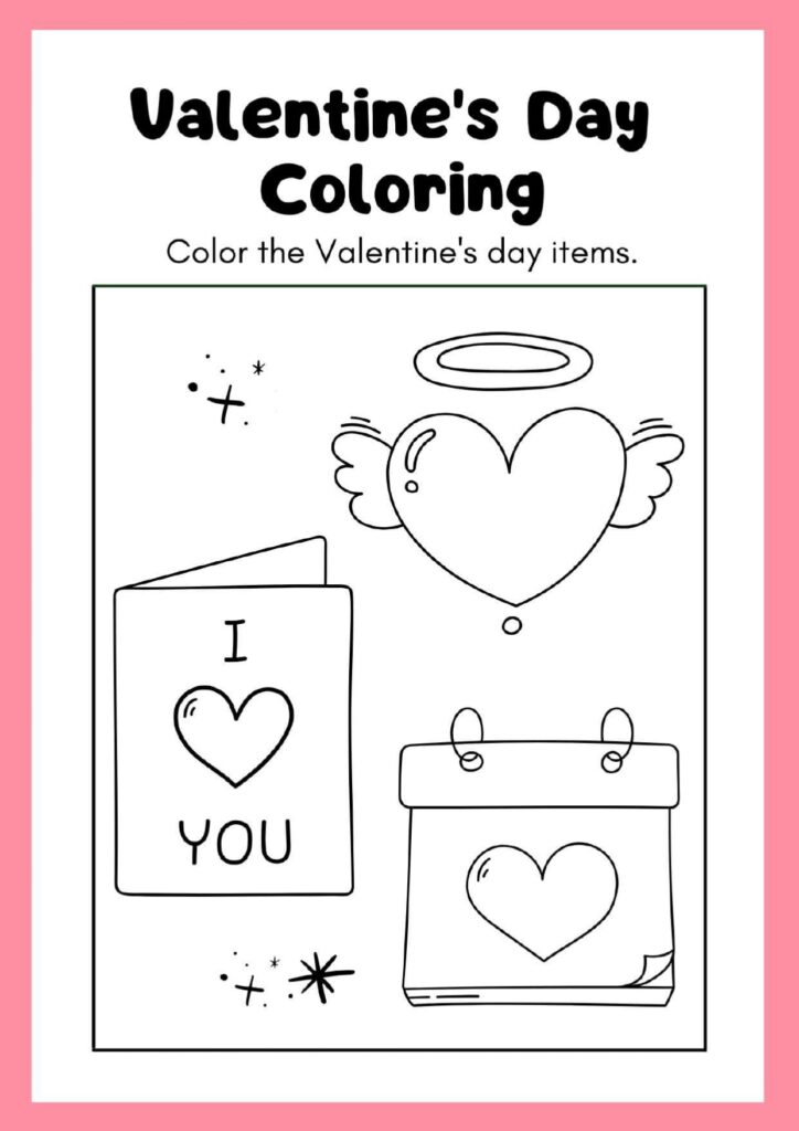 Download Cute Valentine Doodles Free Printable Coloring - Free Coloring Pages Worksheet Coloring Pages Worksheet - Cute Valentine Doodles Free Printable Coloring | Free Printable