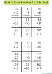 Double-Digit Addition Tic-Tac-Toe