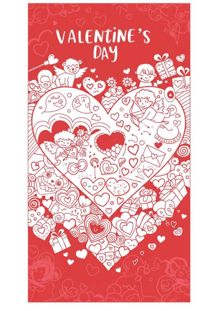 Free Printable Valentine’s Day Worksheets (5) Free Printable Valentine's Day Worksheets Red Heart