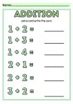 Simple Addition and Subtraction Worksheet