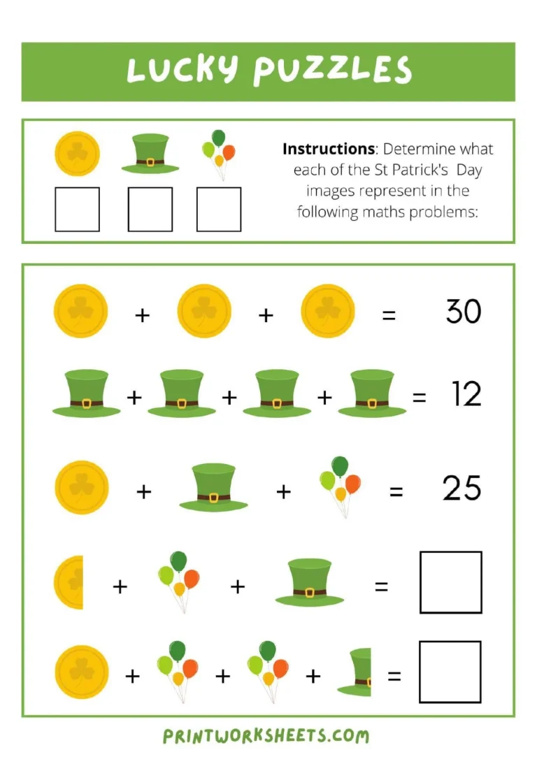 St-Patricks-Day-Puzzles-Worksheet (4) st patrick's day worksheets pdf