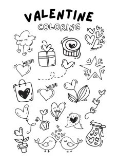 Coloring Pages Worksheet - Valentine Worksheet Coloring Page | Free Printable