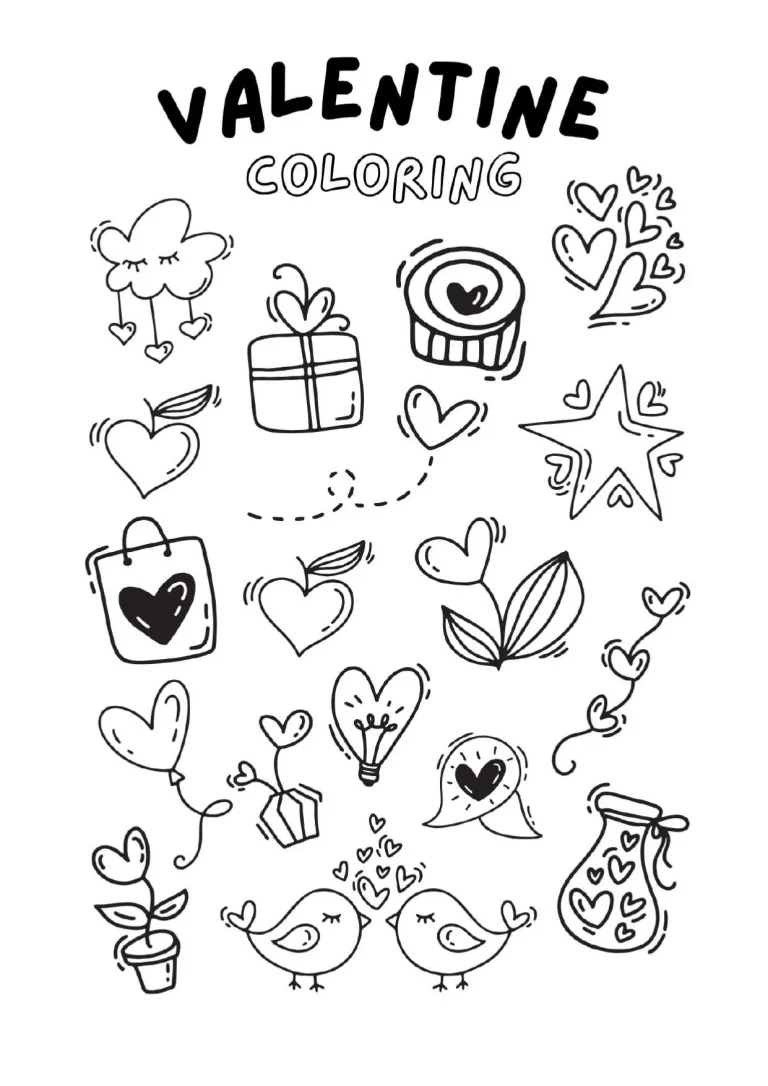 Valentine Coloring Free