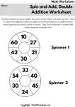 Double Digit Addition Game Worksheets