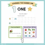 Learning The Number One Worksheet