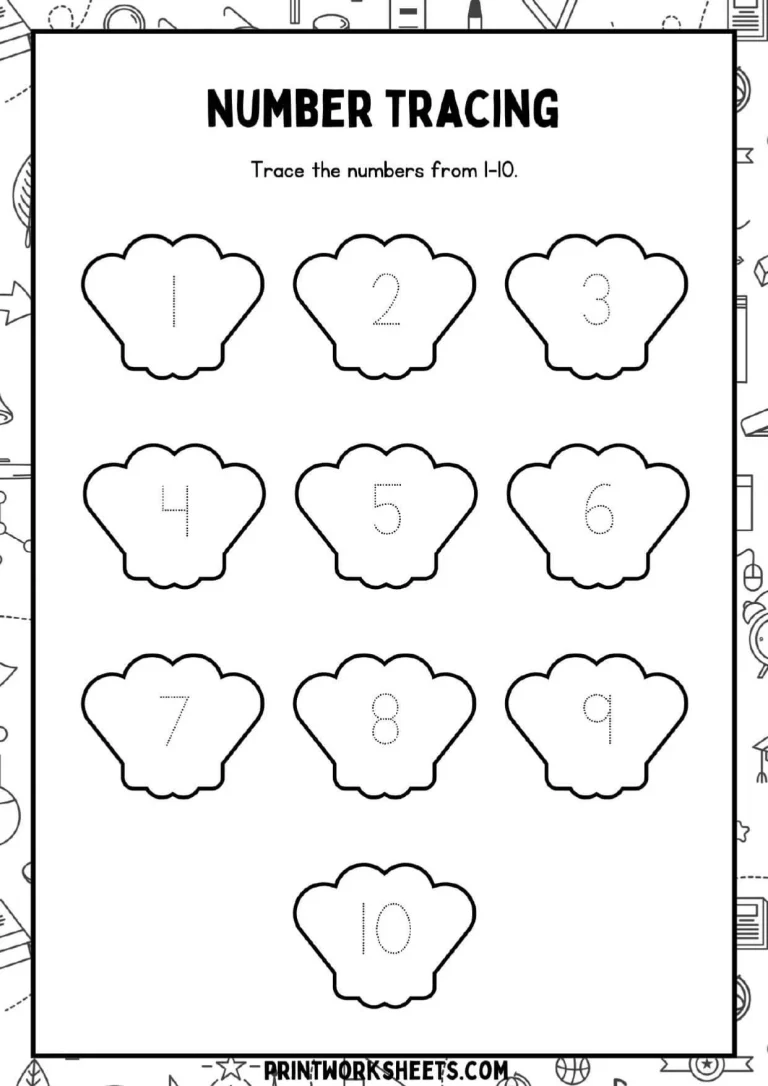 number-tracing-1-10-worksheet pdf
