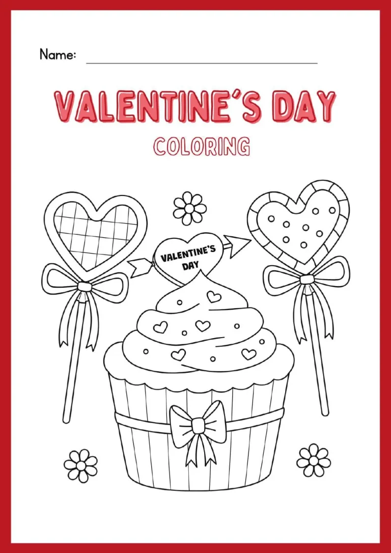 valentines day coloring