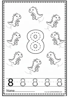 Counting Worksheets Worksheet - Counting to 8 Worksheet for Kindergarten – Free Printable PDF | Free Printable