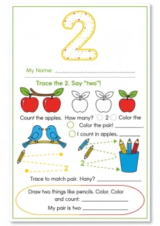 Number Recognition Worksheets Worksheet - Kindergarten Worksheet Number 2 Activities | Free Printable