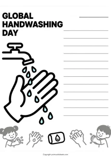Health Worksheets Worksheet - Global Handwashing Day Activities: Simple, Fun & Life-Saving for Kids | Free Printable
