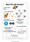 Kindergarten number one worksheet