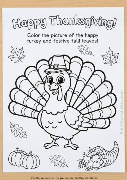 Thanksgiving Coloring Pages (Free Printable PDFs) – Cute Coloring Pages For Kids