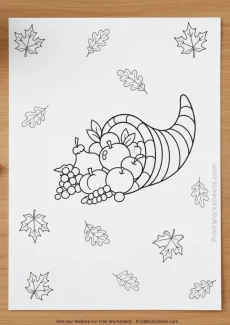 Thanksgiving Worksheets Worksheet - Free Thanksgiving Coloring Pages | Printable PDF Download | Free Printable