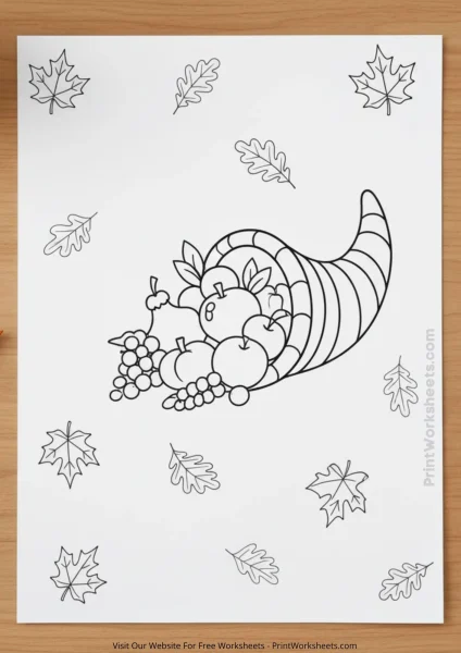 Free Thanksgiving Coloring Pages | Printable PDF Download