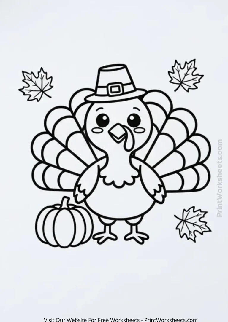 Printable Thanksgiving coloring sheets with holiday themes for children's activities