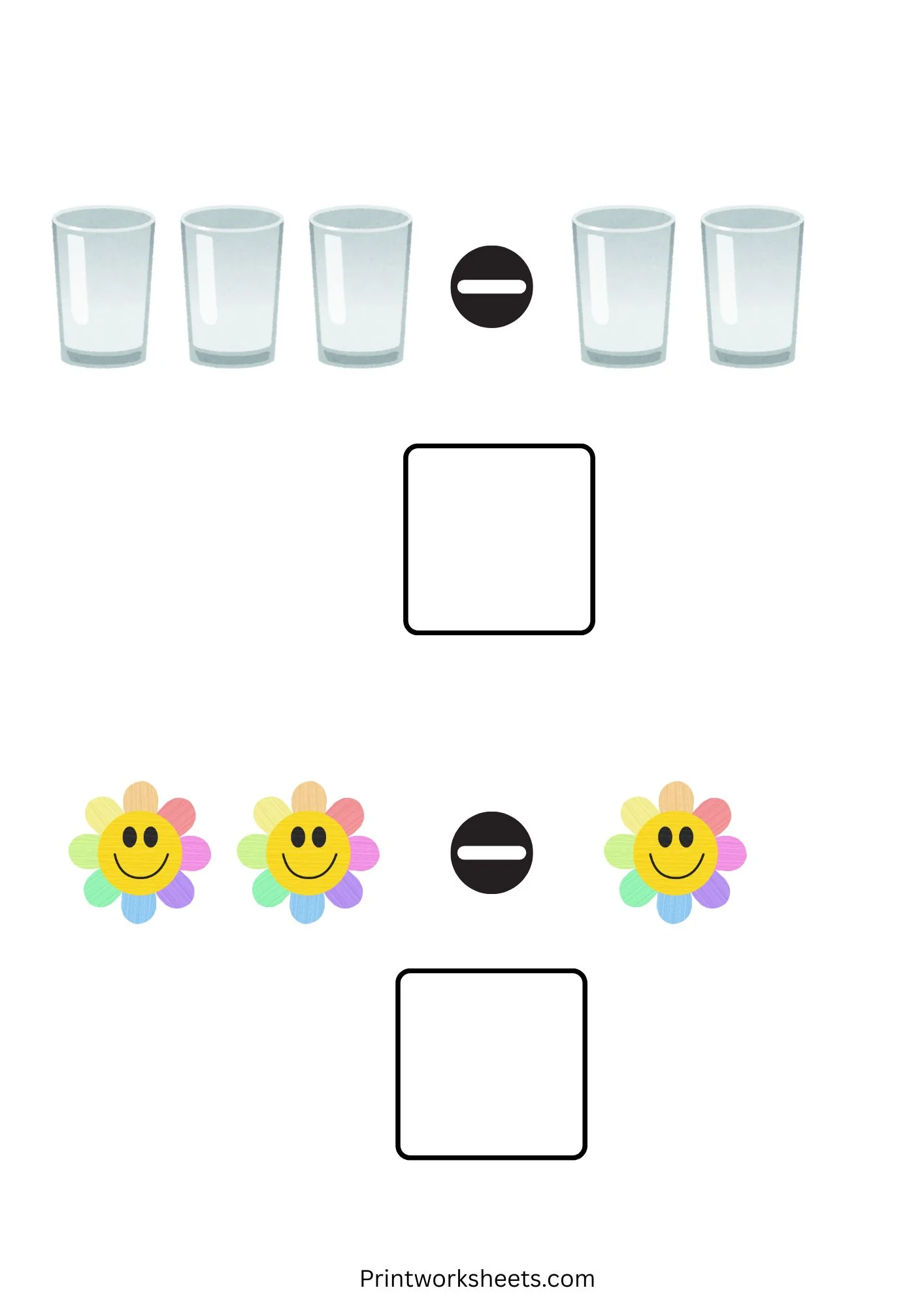 Subtraction Worksheets Worksheet - Kindergarten Subtraction Worksheets (Free Printable PDF) | Free Printable