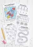 New Year math worksheets