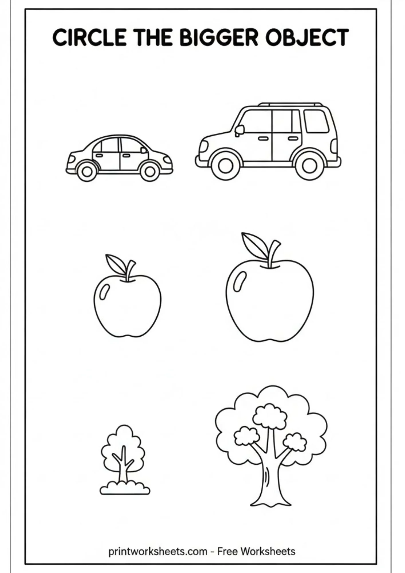 Measurement Worksheets Worksheet - Preschool Big and Small Animal Sort Worksheet | Free Printable