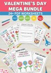 valentine day literacy worksheets