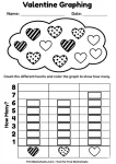 Candy heart graphing worksheet where kids color and graph the data.