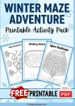15 free winter maze printable worksheets easy to hard pack
