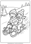 25+ Best Free Winter Coloring Pages (PDF) – Simple & Cute for Kids - Worksheet Image