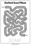 Long scarf pattern hard maze activity
