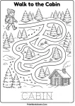 Walk to the cabin easy winter maze