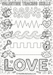 Custom-Designed Valentine’s Day Coloring Pages in PDF and Printable Format - Worksheet Image