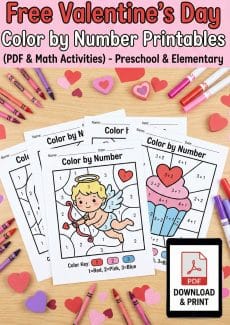 Holiday Worksheets Worksheet - 15+ Free Valentine’s Day Color by Number Printables (PDF & Math) | Free Printable