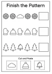 Advanced winter patterns cut and paste activity