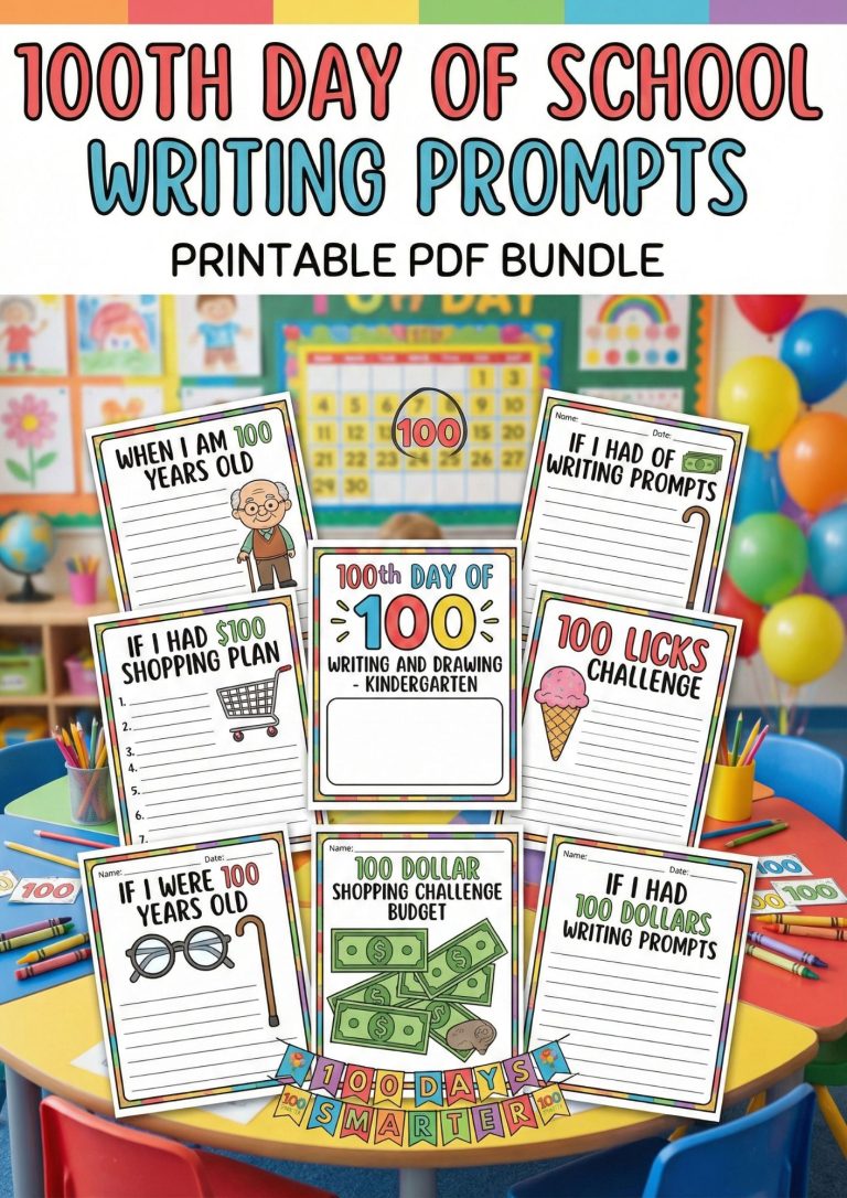 100th_day_of_school_writing_prompts 100th Day of School Writing Prompts