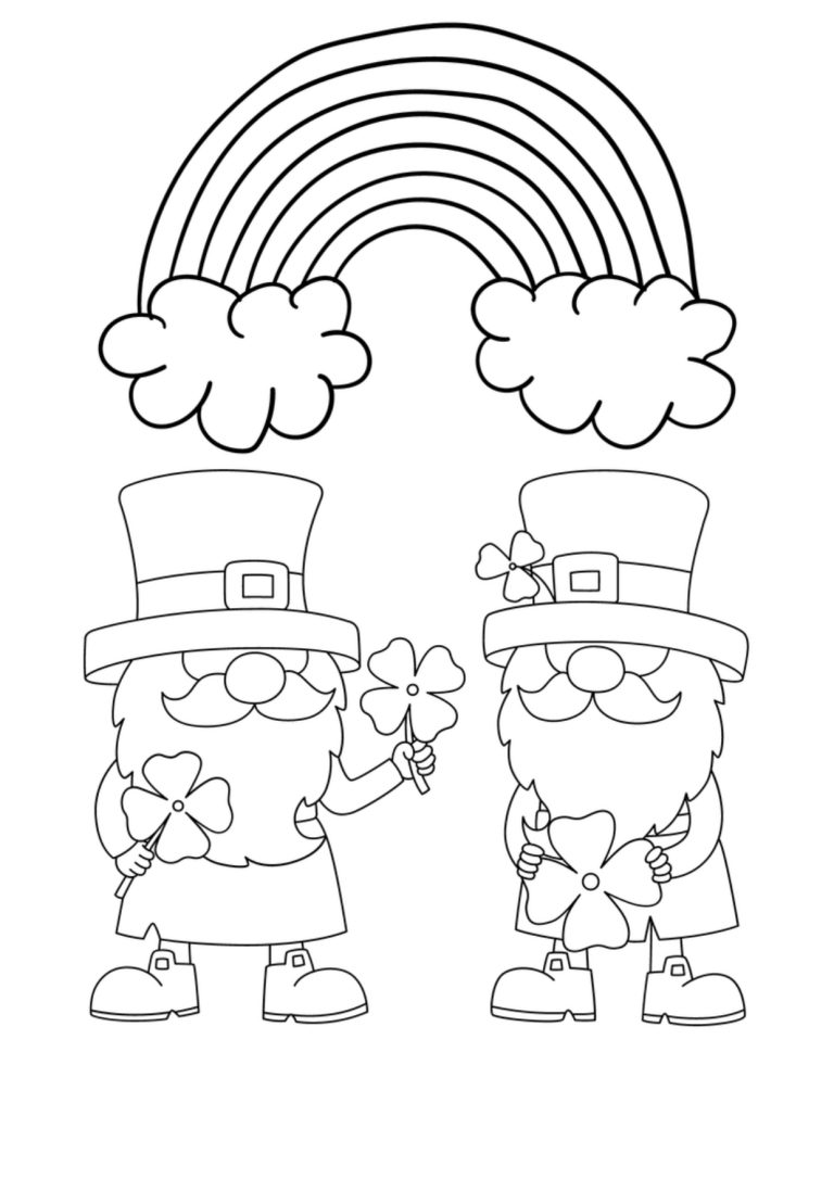 st patricks day coloring page kindergarten 6