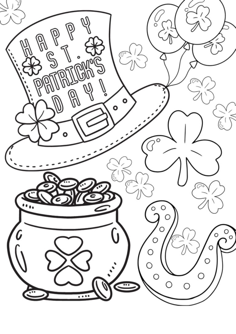 st patricks day coloring pages kindergarten 8