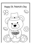 st patricks day coloring page kindergarten 2