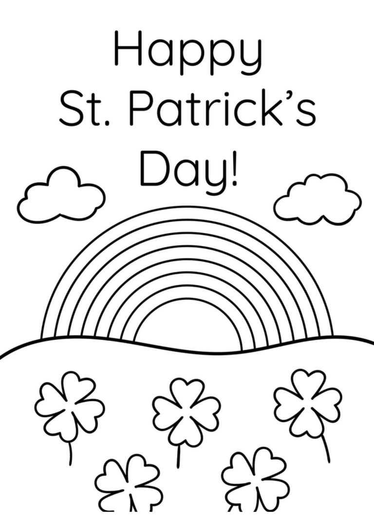 st patricks day coloring pages kindergarten 12