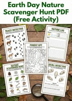 Earth Day Worksheet - Earth Day Nature Scavenger Hunt PDF (Free Activity) | Free Printable