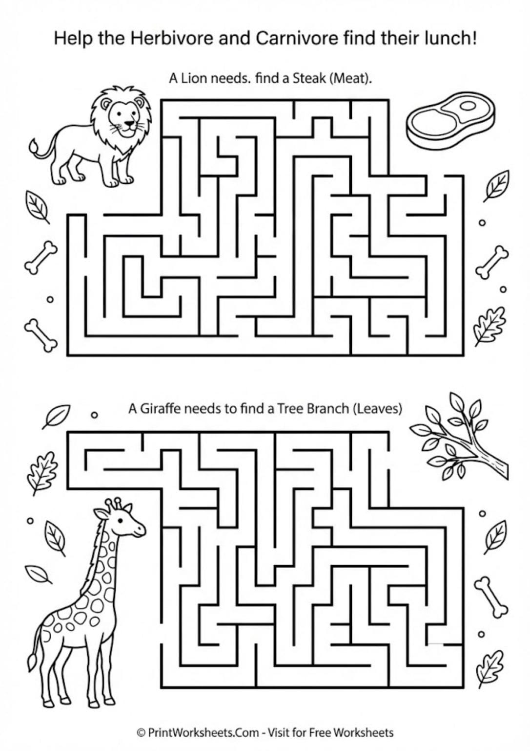 Free Animal Habitat Activity Pack PDF K-2 Printable