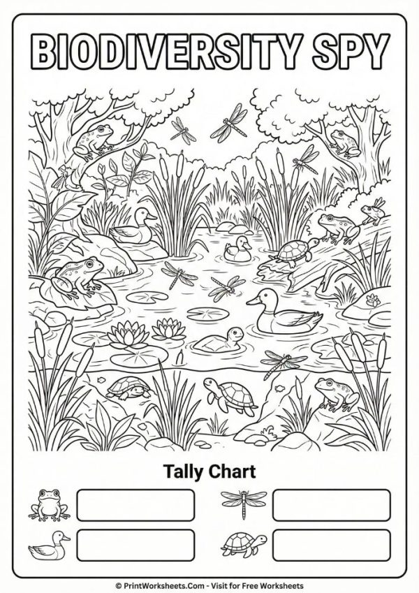 Ecological Game Worksheet.pdf Food Chain & Ecosystem Worksheets PDF (Free Earth Day Activity)