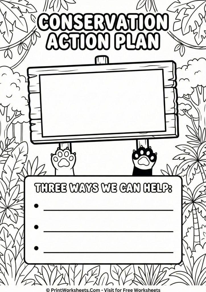 Free Endangered Animals Worksheets for Earth Day Activities PDF