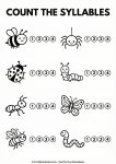 spring syllable count worksheet