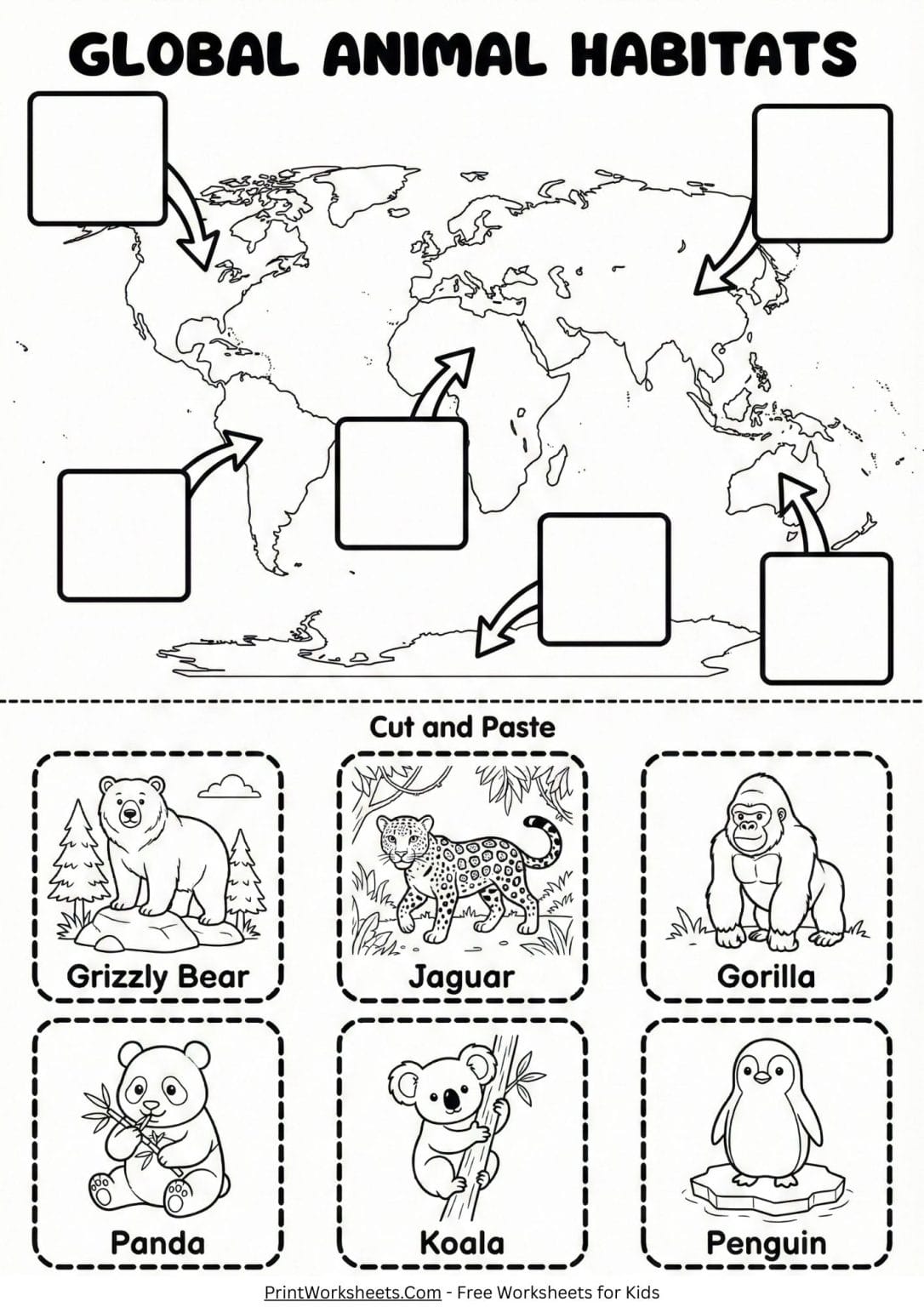 Free Endangered Animals Worksheets for Earth Day Activities PDF