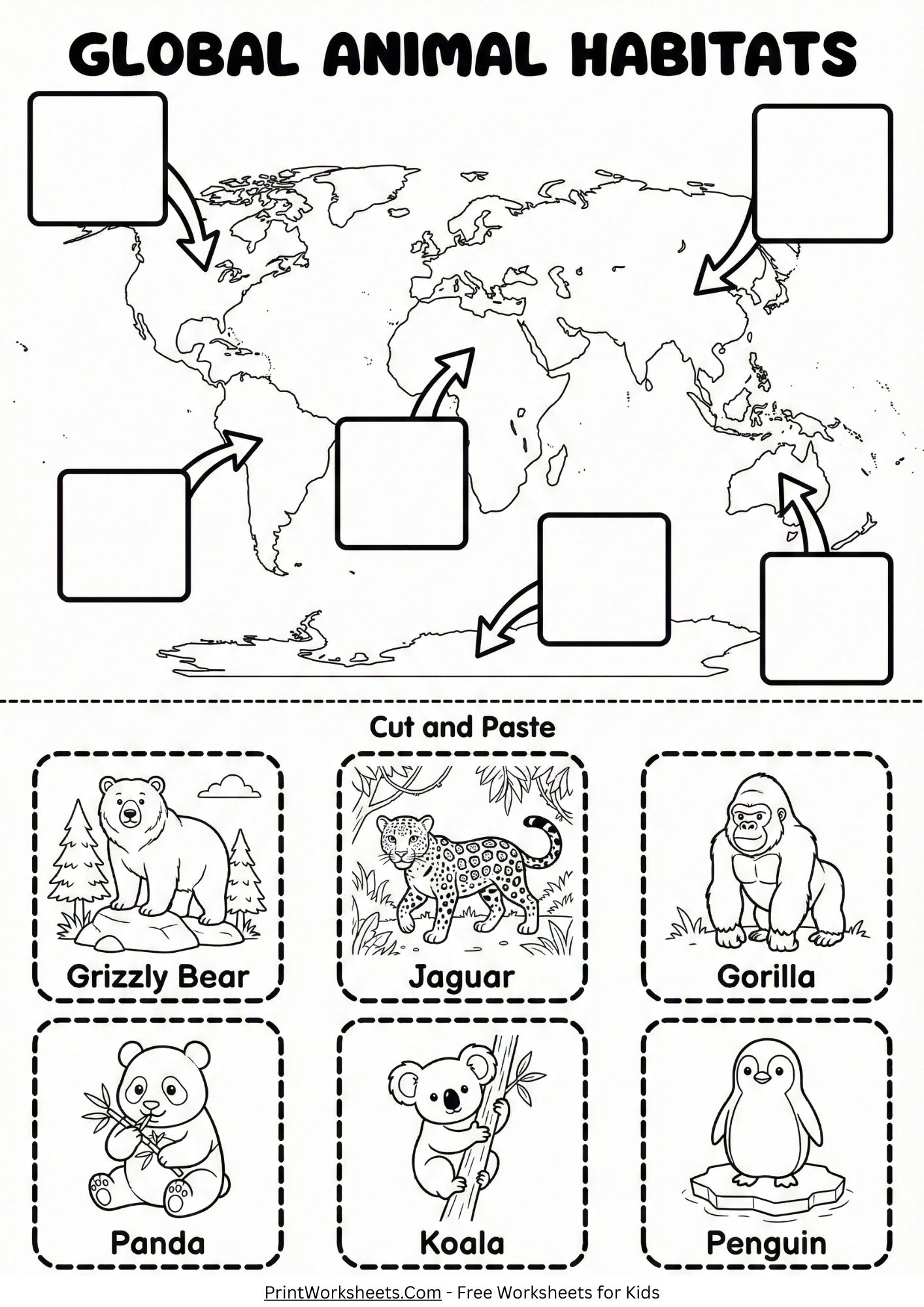 Free Endangered Animals Worksheets for Earth Day Activities PDF
