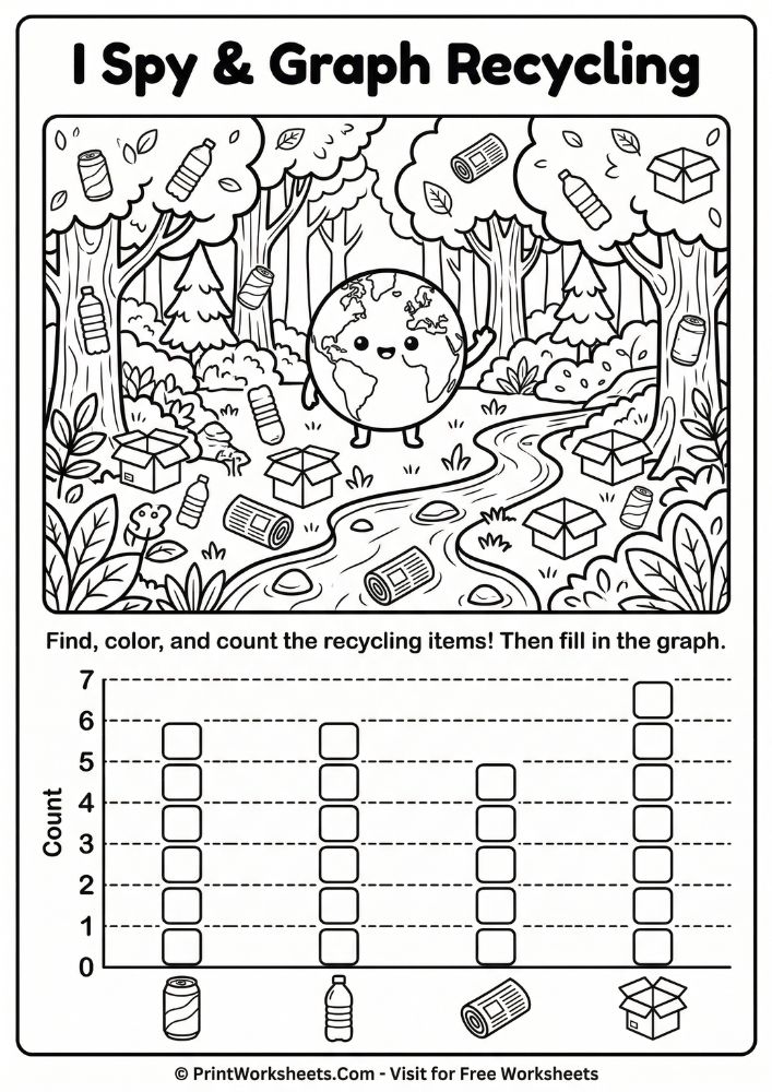 earth day recycling worksheets 2