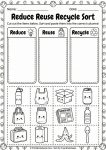 Earth Day Recycling Worksheets for Kids - Worksheet Image