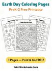 earth day coloring pages free printable