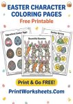 Easter coloring pages for free printable pdf bundle