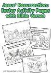 Jesus Resurrection Easter Activity Pages for Kids
